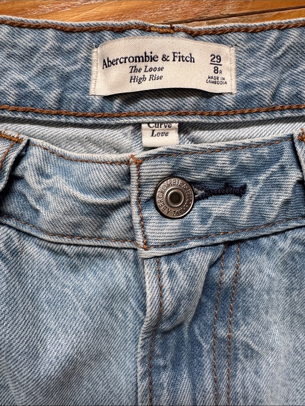 Abercrombie Curve Love Jeans in “The Loose” High Rise Style